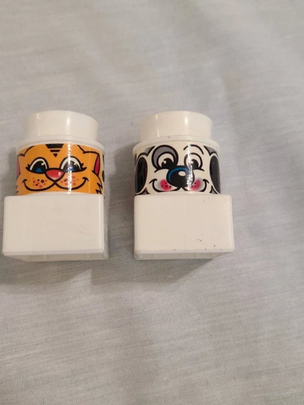Vintage Mega Bloks dual sided animal figures